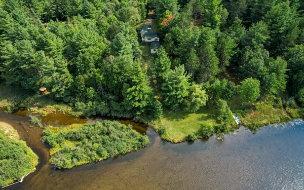 Aerial View of Cabin